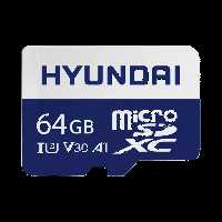 کارت حافظه هیوندای مدل V30 A1 کلاس 10 استاندارد UHS-I U3 سرعت 100MBps ظرفیت 64 گیگابایت