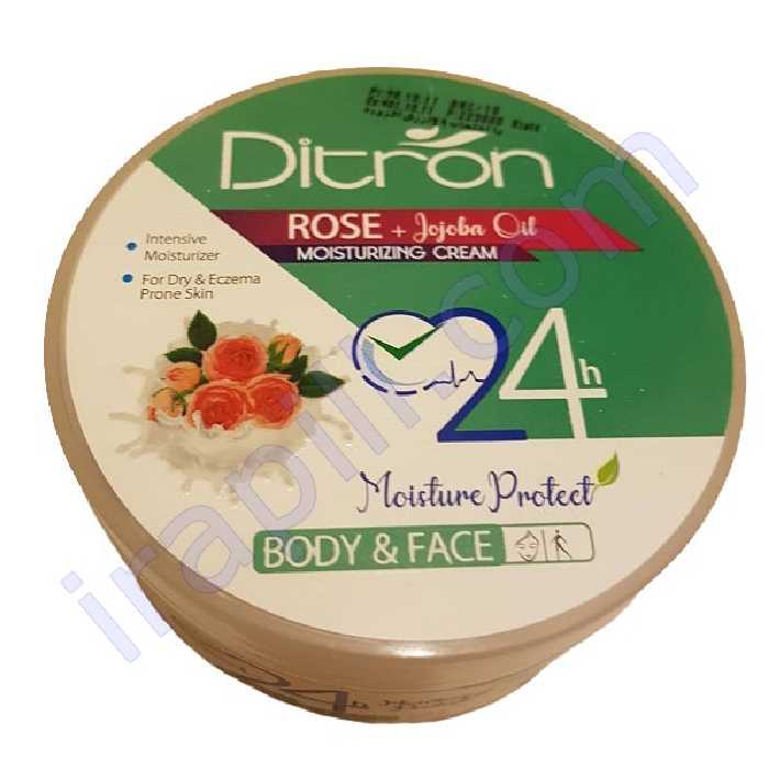 کرم مرطوب کننده گل رز و جوجوبا دیترون 200 میلی لیتر