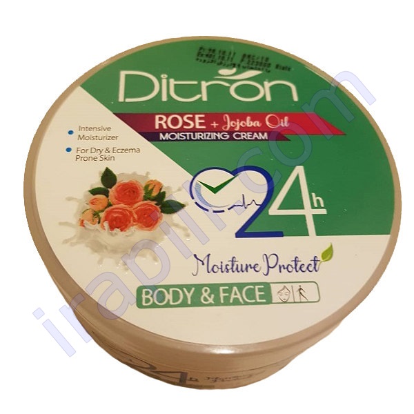 کرم مرطوب کننده گل رز و جوجوبا دیترون 200 میلی لیتر