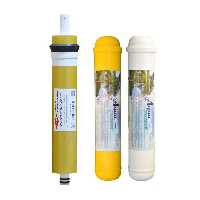 فیلتر دستگاه تصفیه کننده آب آکوا پیورست مدل پست کربن و مینرال مجموعه 2 عددی به همراه فیلتر فیلمتک گلد مدل ممبران 75G 