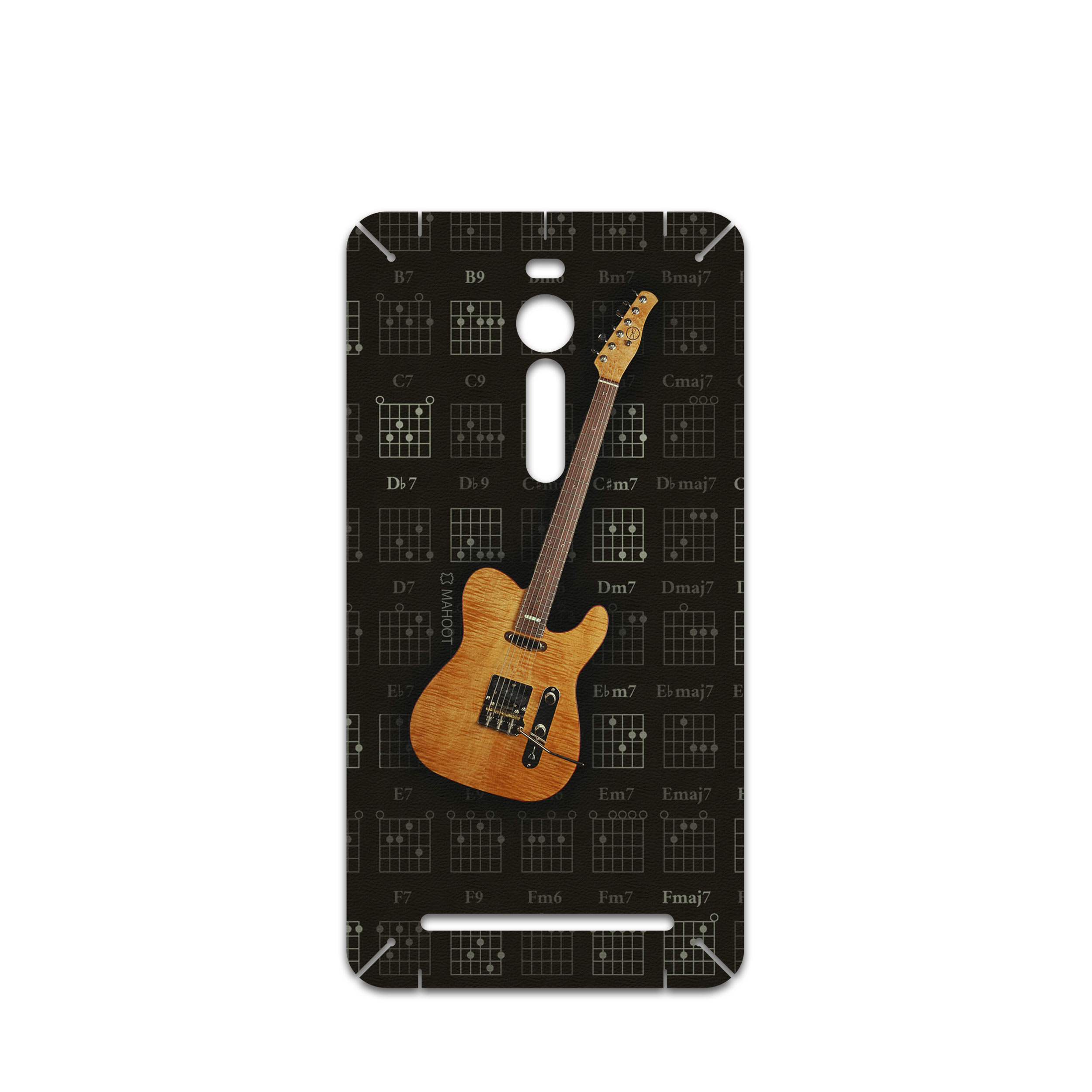برچسب پوششی ماهوت مدل Guitar-Instrument مناسب برای گوشی موبایل ایسوس Zenfone 2