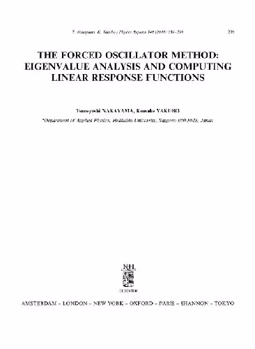 خرید و دانلود نسخه کامل کتاب Forced oscillator method: eigenvalue analysis and computing linear response functions