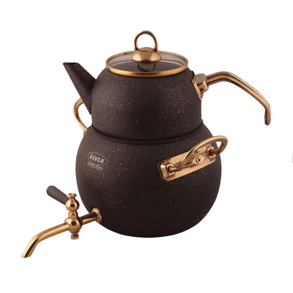 کتری قوری شیردار مشکی ریور 5862 RIVER