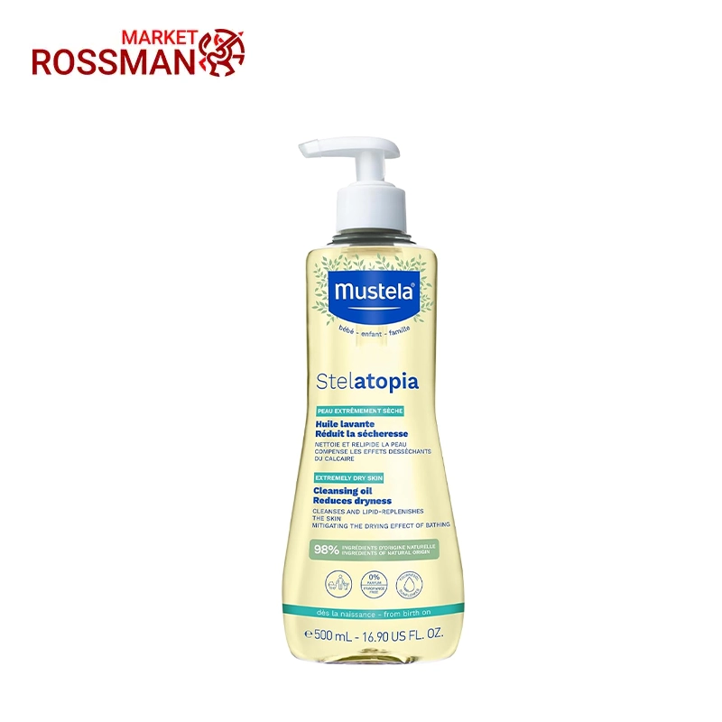 روغن حمام موستلا Mustela مدل Stelatopia حجم 500 میلی لیتر
