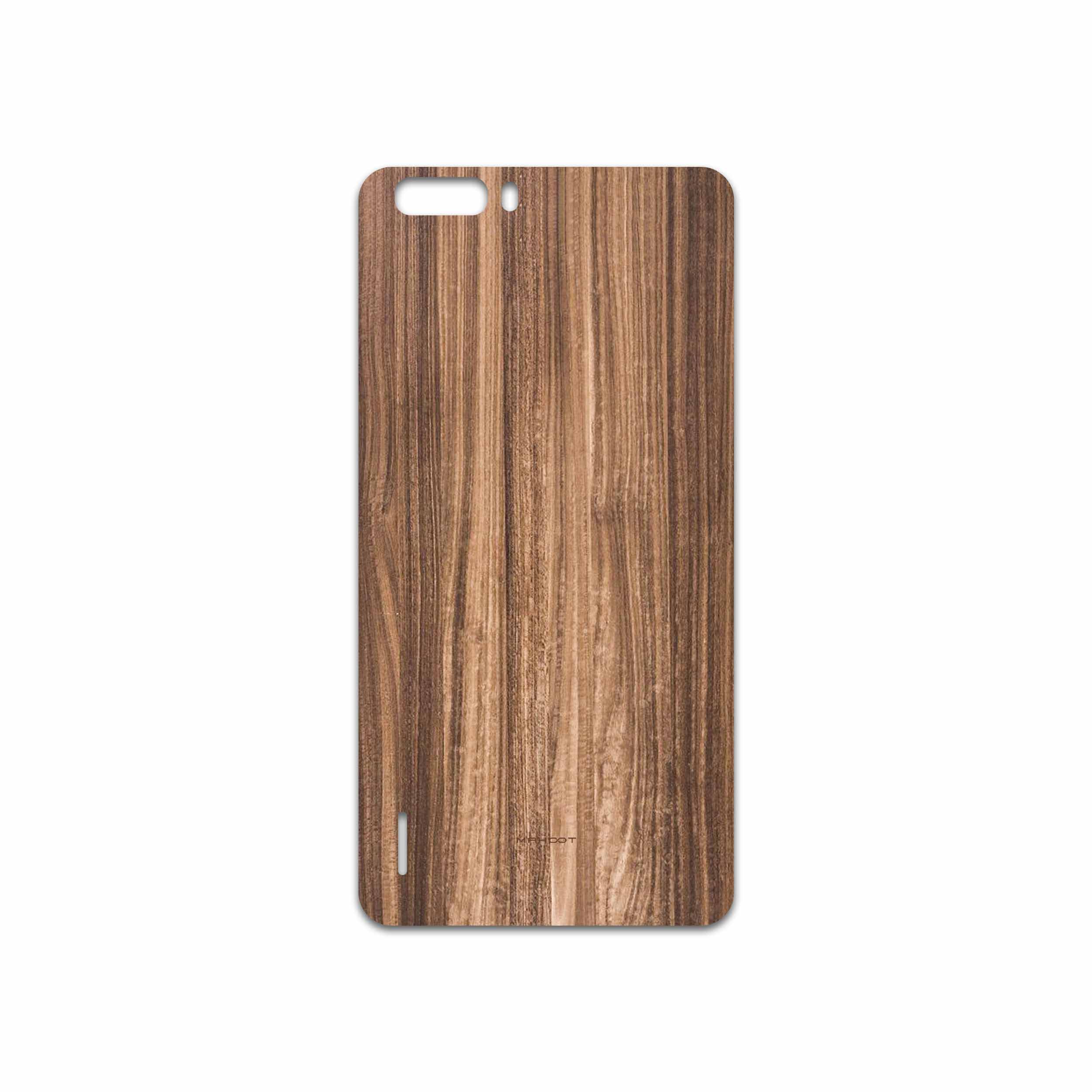 برچسب پوششی ماهوت مدل Light Walnut Wood مناسب برای گوشی موبایل آنر 6 Plus