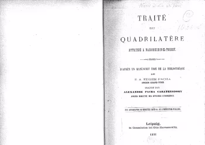 خرید و دانلود نسخه کامل کتاب Traité du Quadrilatère