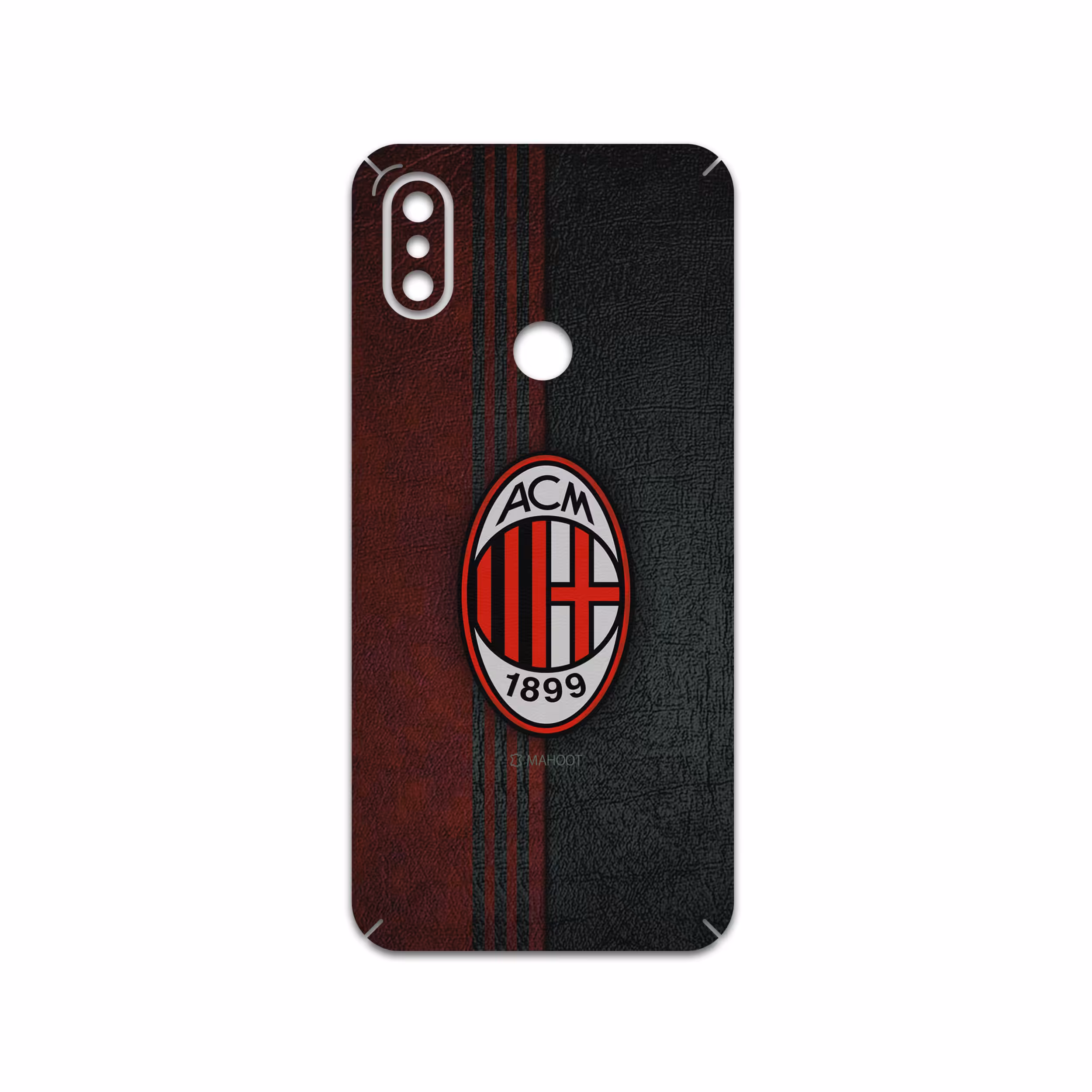 برچسب پوششی ماهوت مدل AC-Milan-FC مناسب برای گوشی موبایل شیائومی Mi A2