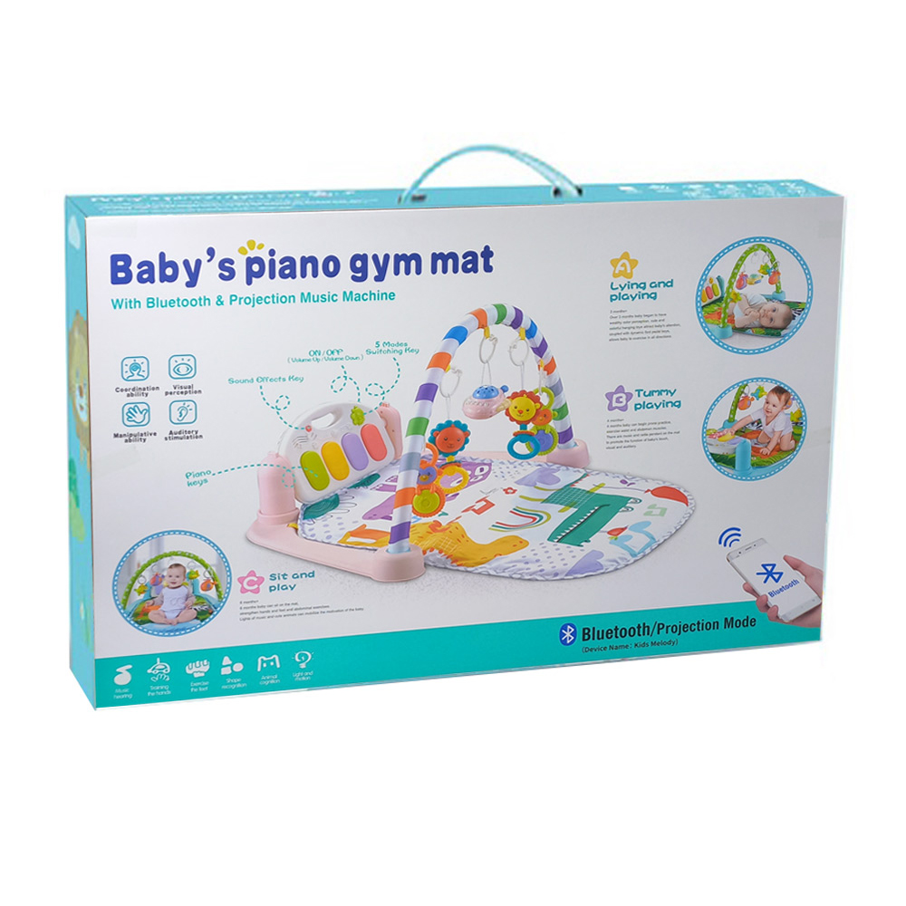 تشک بازی پیانو دار و پلی جیم موزیکال بلوتوث دار BABY PIANO GYM MAT