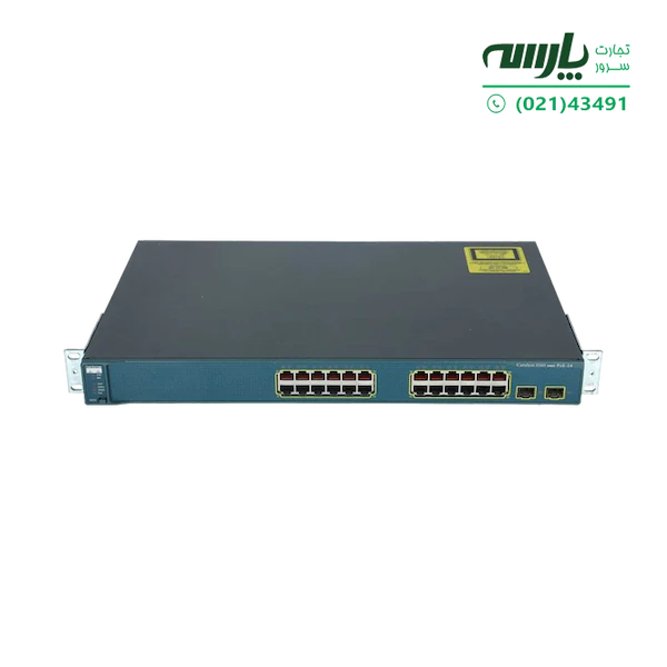 سوئیچ شبکه سیسکو 24 پورت WS-C3560-24PS-S