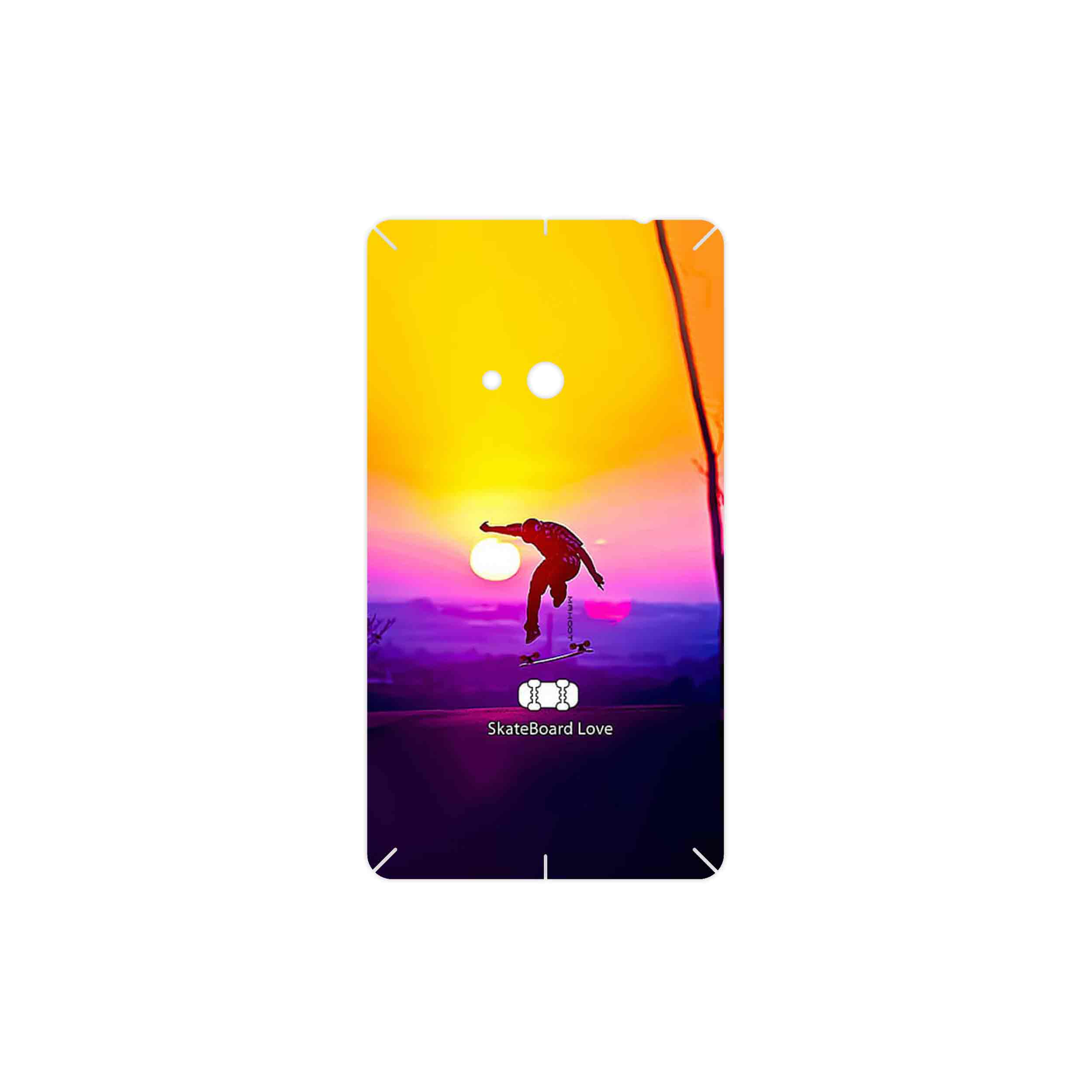 برچسب پوششی ماهوت مدل Skateboard مناسب برای گوشی موبایل نوکیا Lumia 625