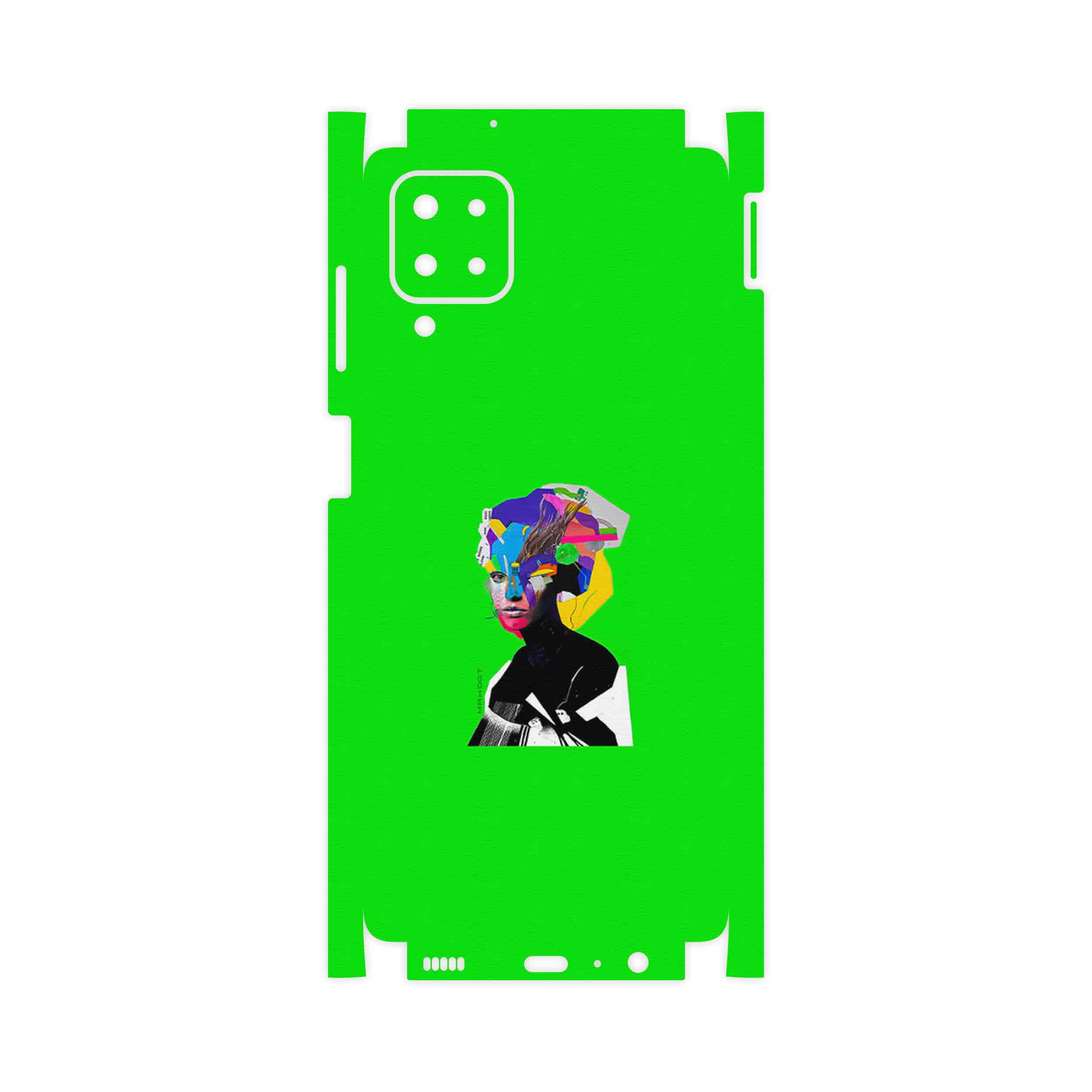 برچسب پوششی ماهوت مدل Collage of Women Portrait 3-FullSkin مناسب برای گوشی موبایل سامسونگ Galaxy F12