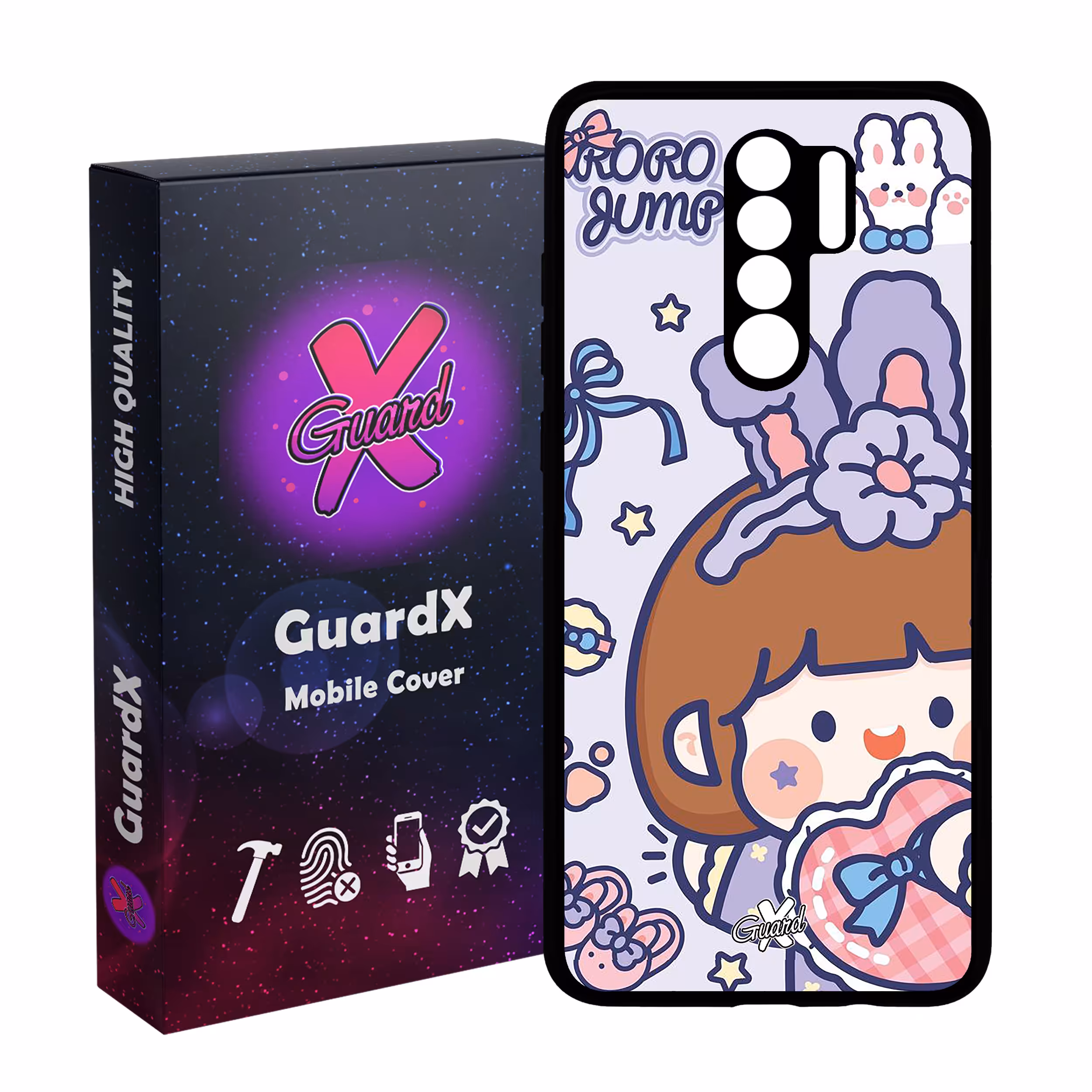 کاور گارد ایکس طرح Roro Jump مدل Glass10443 مناسب برای گوشی موبایل شیائومی Redmi 9/Redmi 9 Prime/Poco M2