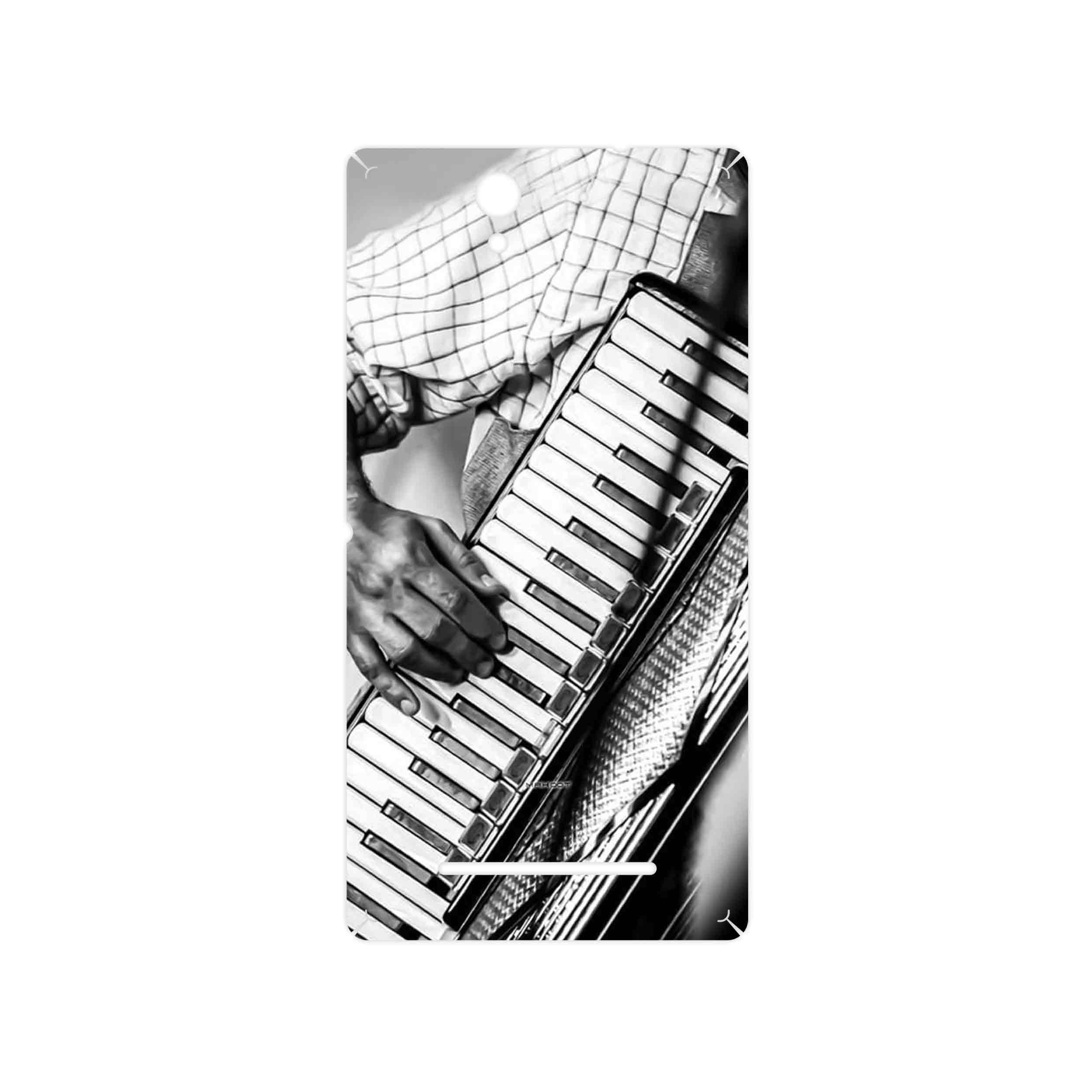 برچسب پوششی ماهوت مدل Accordion مناسب برای گوشی موبایل سونی Xperia C3 Dual