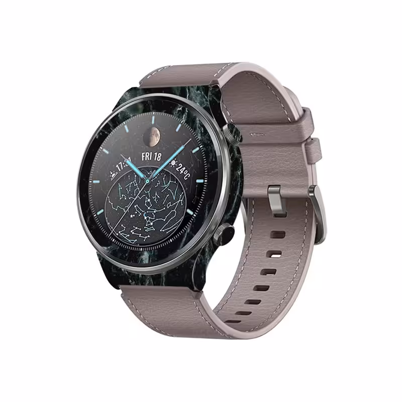 برچسب ماهوت طرح Graphite-Green-Marble مناسب برای ساعت هوشمند هوآوی Watch GT 2 Pro | کالا برتری