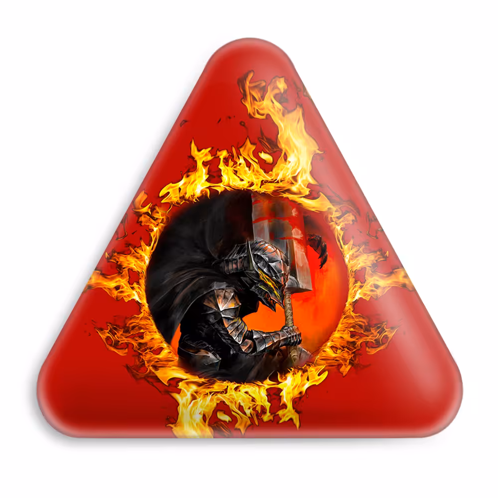 پیکسل خندالو طرح گاتس انیمه برزرک مدل مثلثی کد 12877