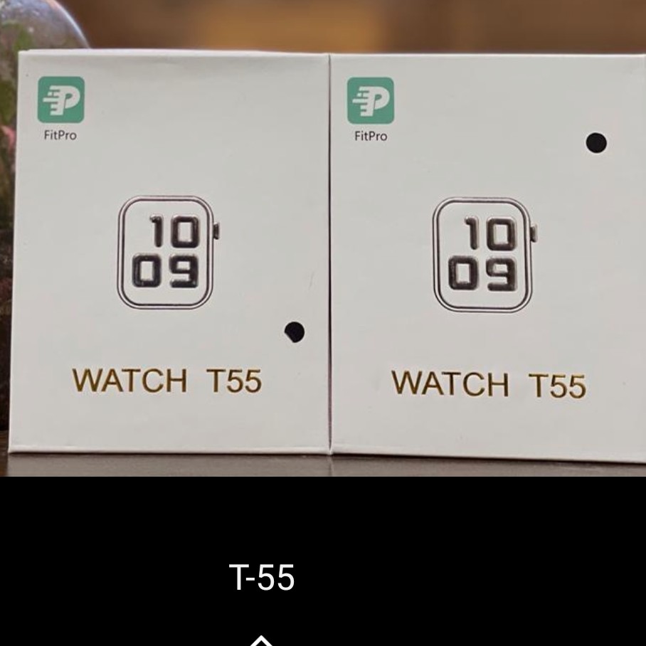 ساعت هوشمند یا اپل واچ T55قابل اتصال به تمام گوشی ها  از طریق بلوتوث دارای کابل شارژ  و دو بند