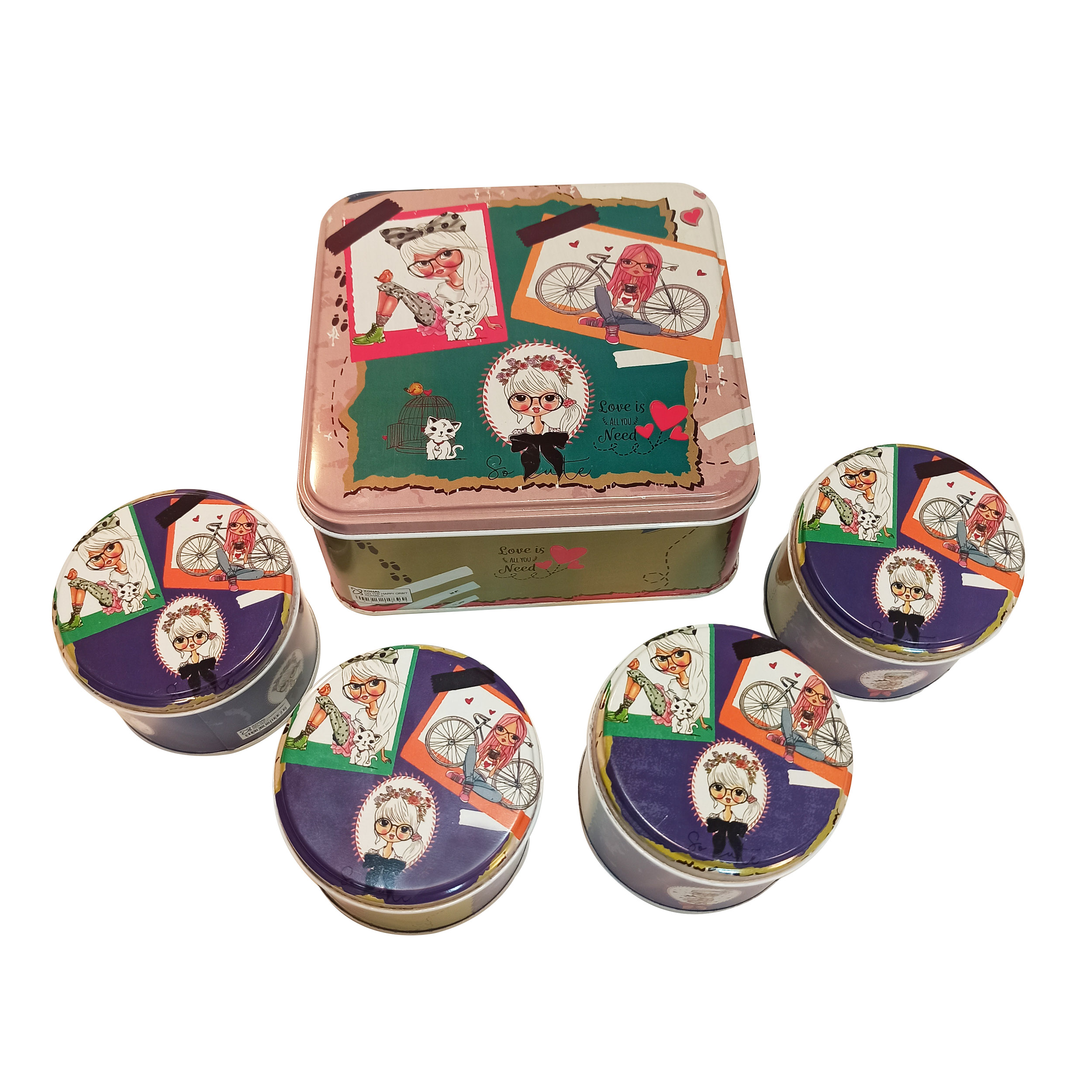  جعبه هدیه مدل دختر رویایی مجموعه 5 عددی 