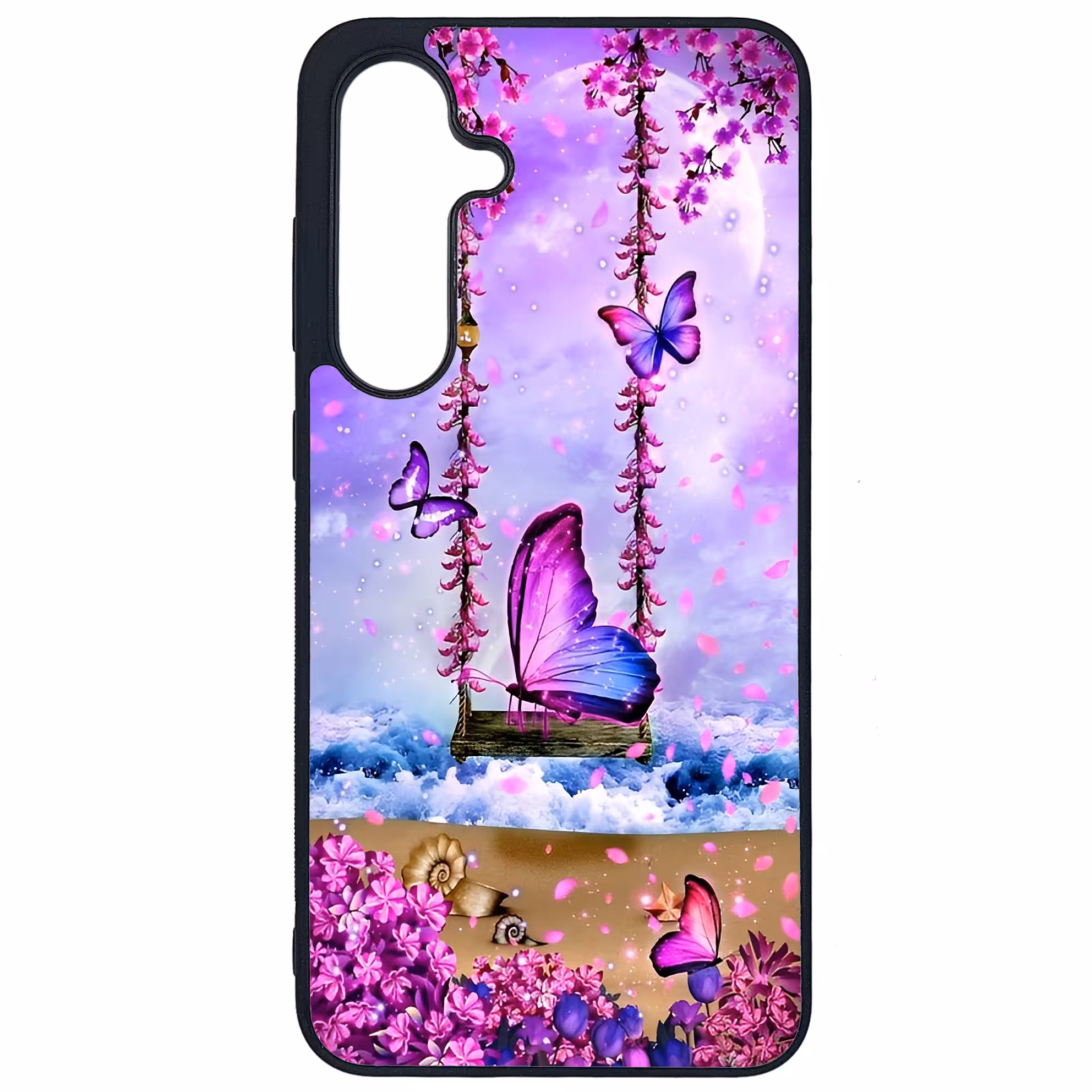 کاور طرح پروانه کد G-028 مناسب برای گوشی موبایل سامسونگ Galaxy S24 FE | دیجی قاب دونی