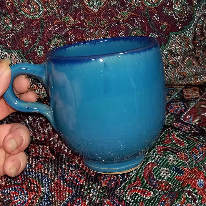لیوان لعابی فیروزه ای 