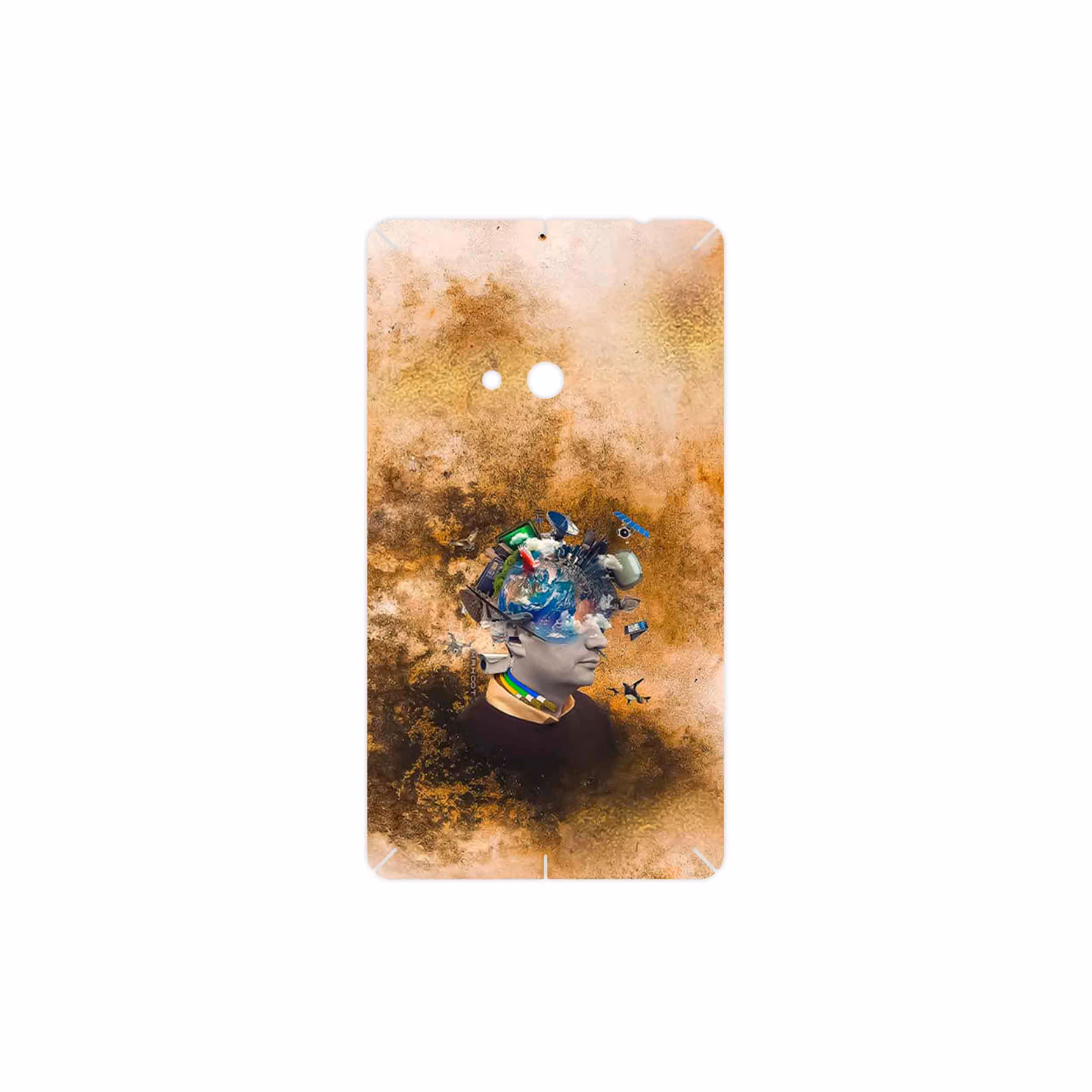 برچسب پوششی ماهوت مدل Collage of surreal Portrait of Men مناسب برای گوشی موبایل نوکیا Lumia 625