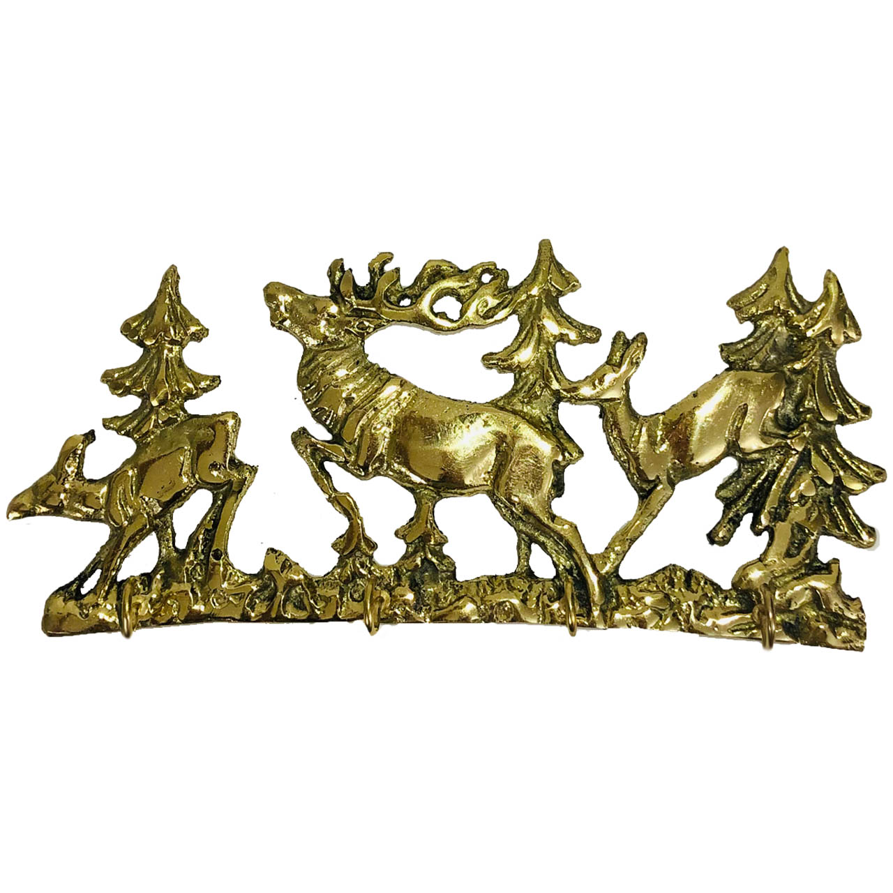  جا کلیدی برنجی طرح سه گوزن کد 100