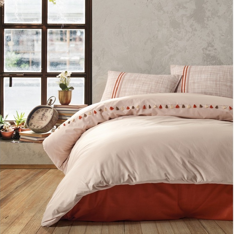 سرویس روتختی کاتن باکس مدل Candy طرح Merri دو نفره 4 تکه