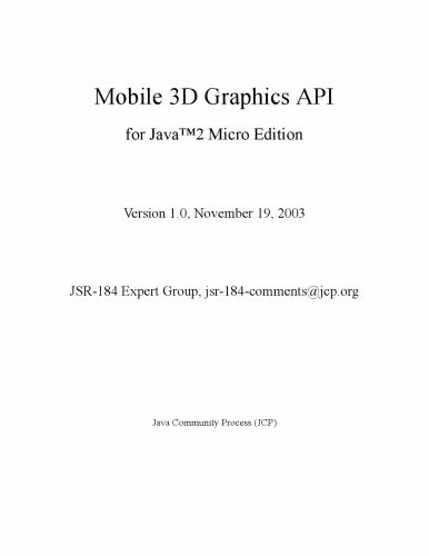 خرید و دانلود نسخه کامل کتاب Mobile 3D graphics : learning 3D graphics with the Java micro edition