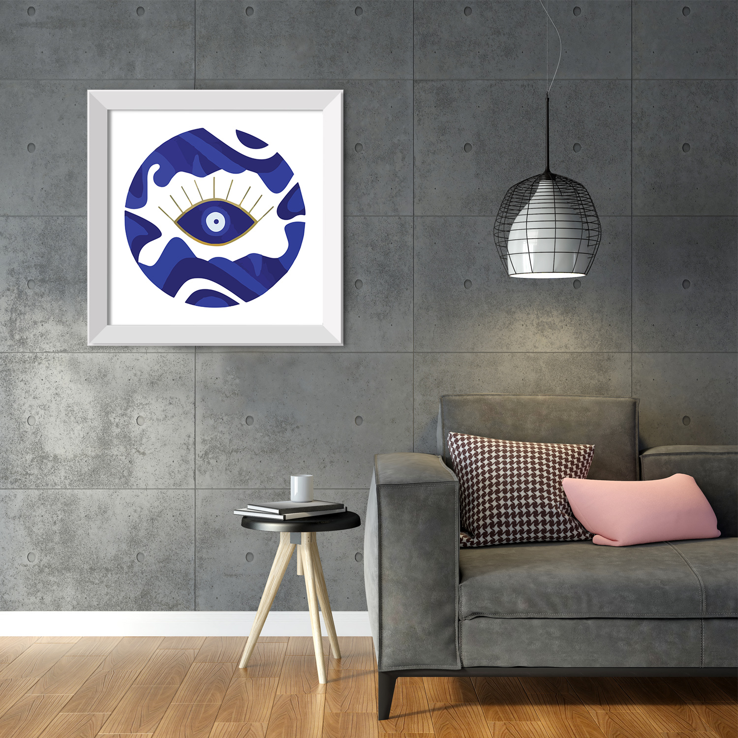 تابلو طرح چشم نظر کد TM77