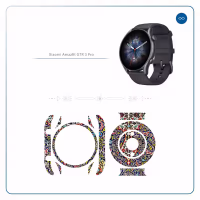 برچسب ماهوت طرح Iran_Tile6 مناسب برای ساعت هوشمند شیائومی Amazfit GTR 3 Pro