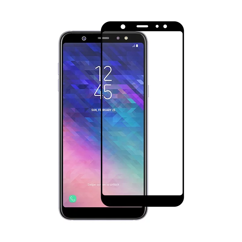 محافظ صفحه نمایش مدل Full Cover برای گوشی موبایل سامسونگ  Galaxy A6 Plus