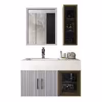 روشویی کابینتی تجسم مدل رومینا - آینه و روشویی تجسم