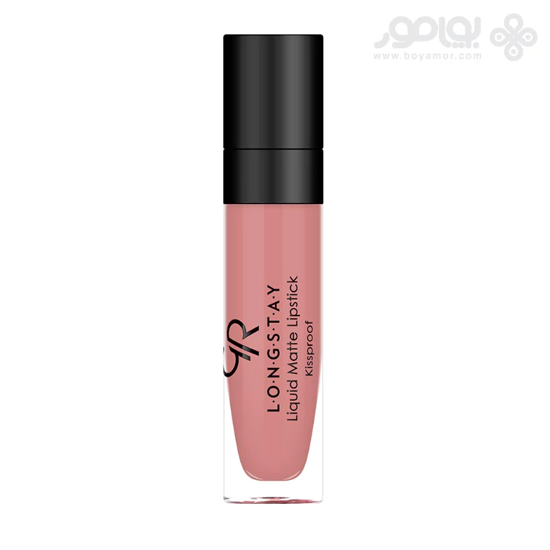 رژ لب مایع مات گلدن رز مدل LONG STAY شماره 40