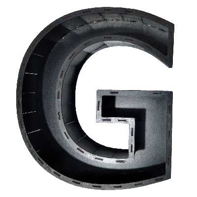 جعبه هدیه مدل حروف انگلیسیG کد b7