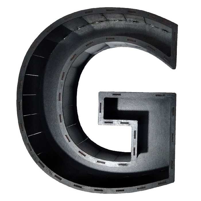 جعبه هدیه مدل حروف انگلیسیG کد b7