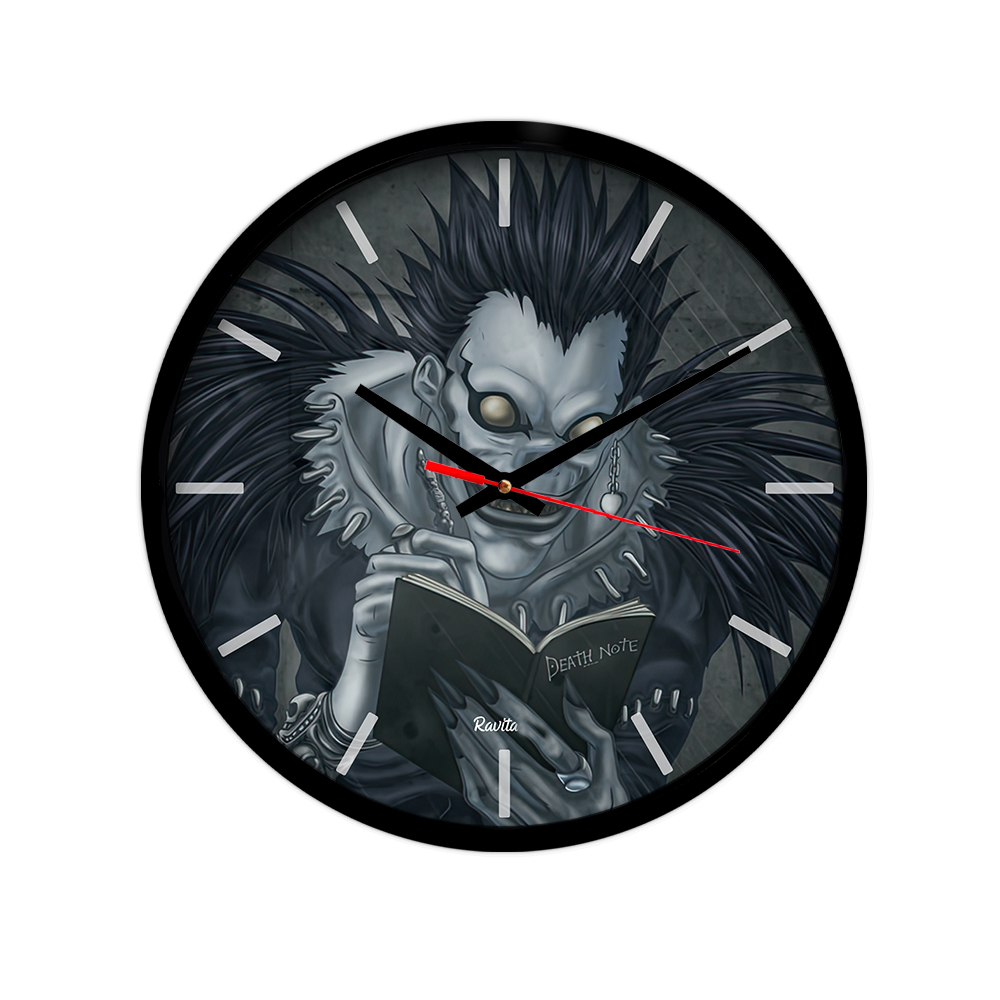 ساعت‌ دیواری رومیزی راویتا طرح دفتر مرگ کد 3449