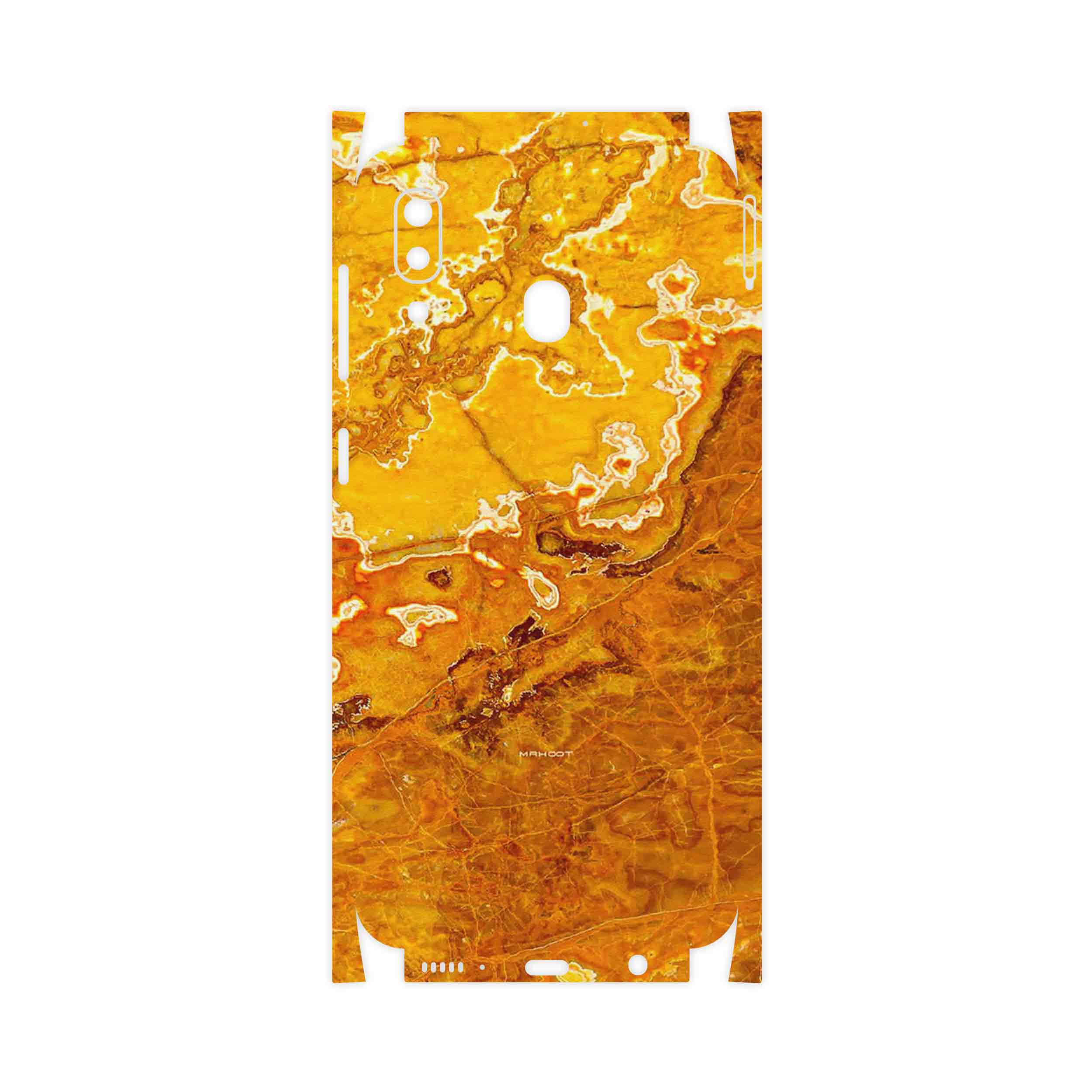 برچسب پوششی ماهوت مدل Gold Marble-FullSkin مناسب برای گوشی موبایل سامسونگ Galaxy A20