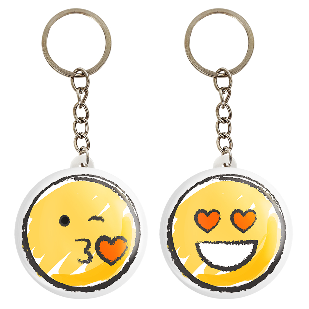 جاکلیدی خندالو مدل ایموجی کد 30543058 مجموعه 2 عددی