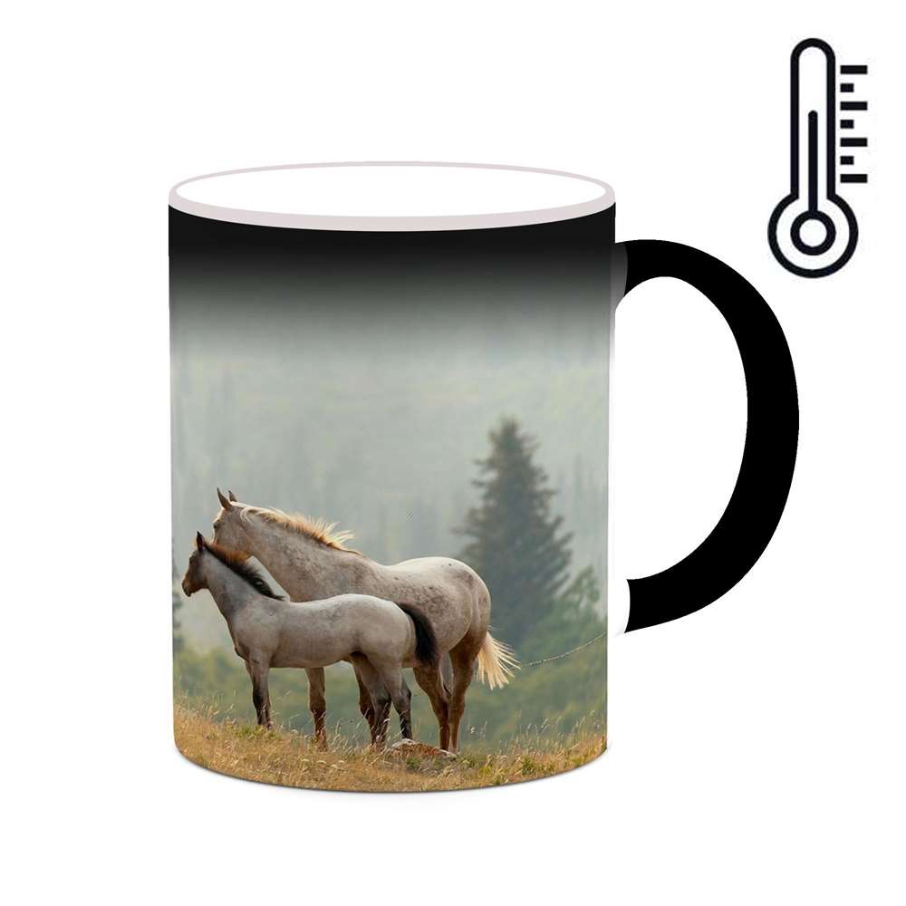 ماگ حرارتی کاکتی طرح اسب مدل mgh24079