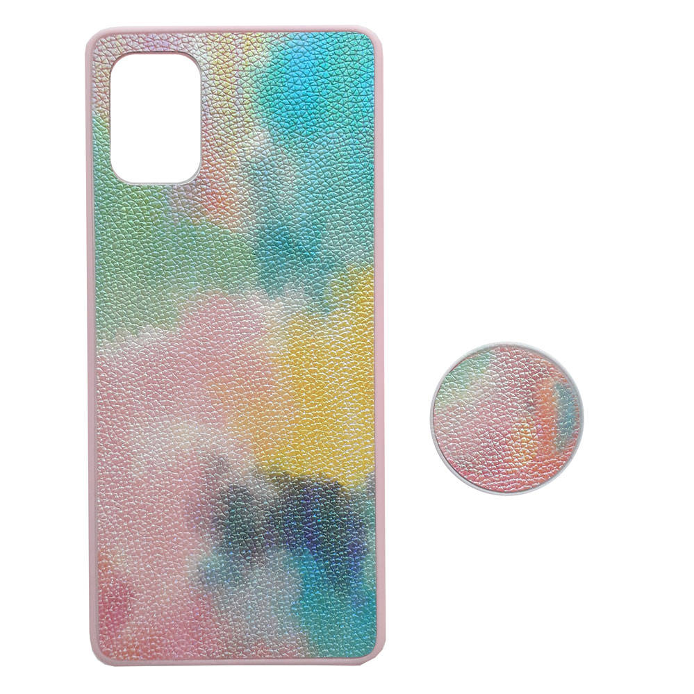 کاور طرح هولوگرامی کد S6229 مناسب برای گوشی موبایل سامسونگ Galaxy A02s به همراه پایه نگهدارنده