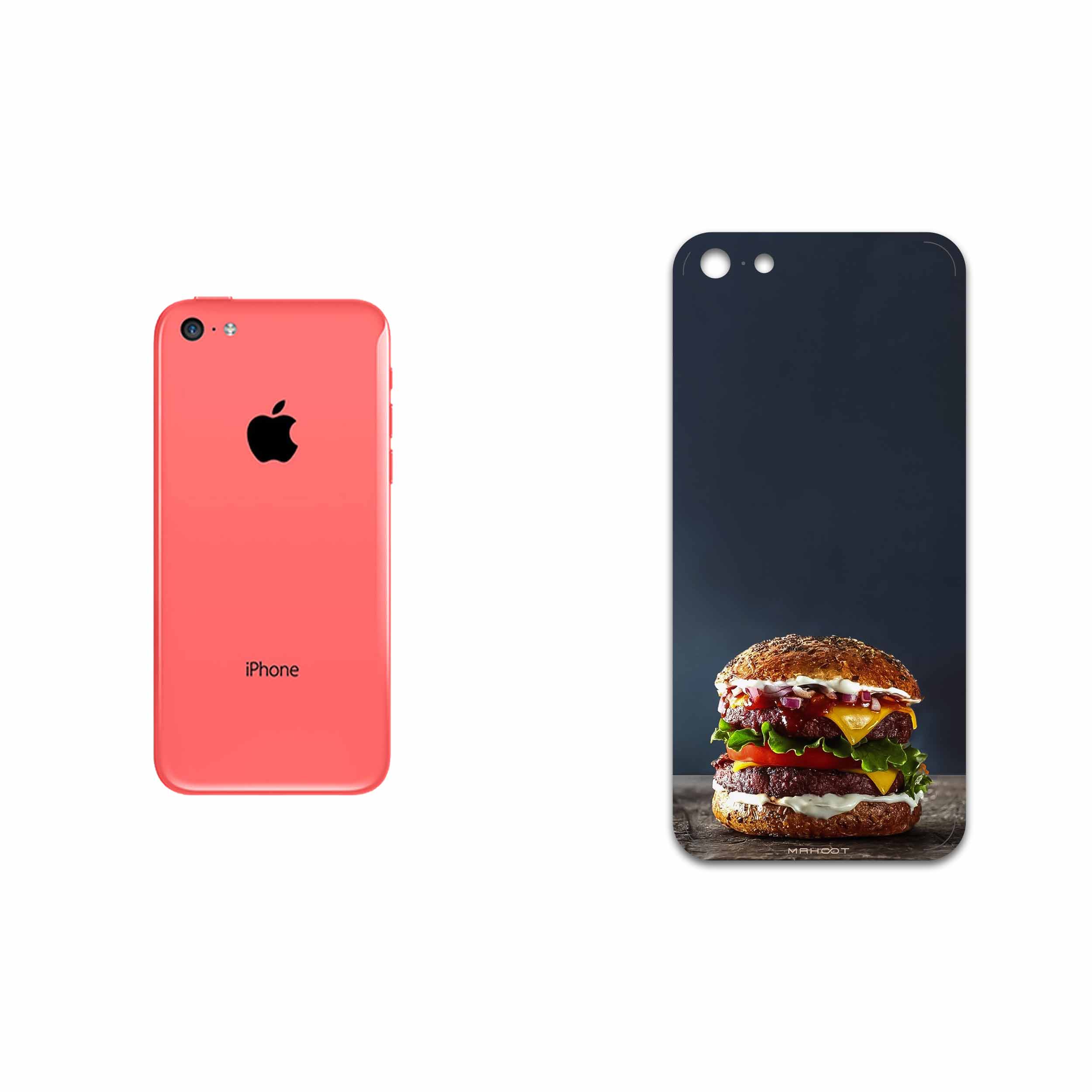 برچسب پوششی ماهوت مدل Hamburger مناسب برای گوشی موبایل اپل iPhone 5c