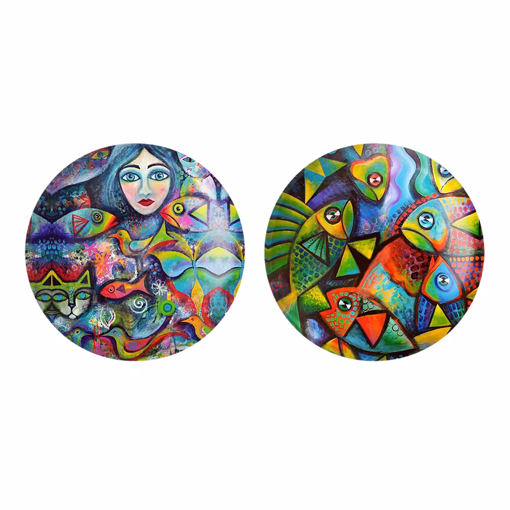 پیکسل خندالو مدل نقاشی انتزاعی کد 53115312 مجموعه 2 عددی