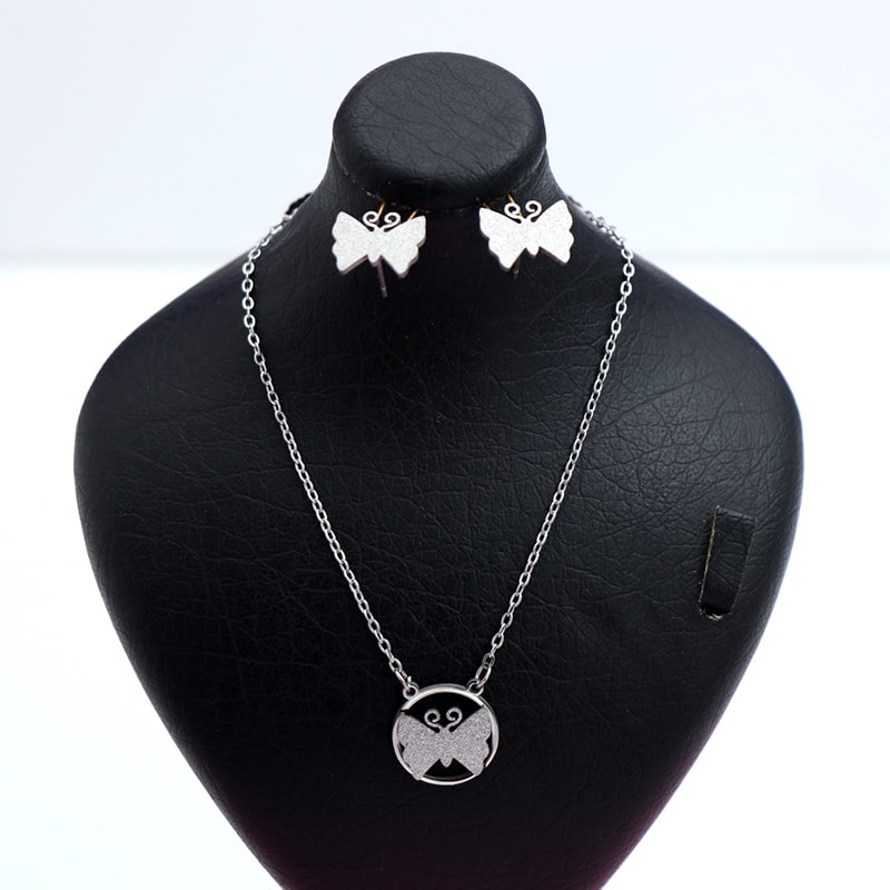 نیم استیل نقره ای شنی پروانه 71961