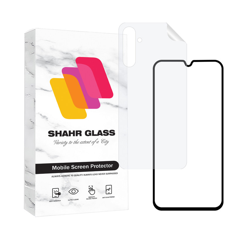 محافظ صفحه نمایش سرامیک شفاف شهر گلس مدل CERAMINANOSH مناسب برای گوشی موبایل سامسونگ Galaxy M34 5G به همراه محافظ پشت گوشی | کالا برتری