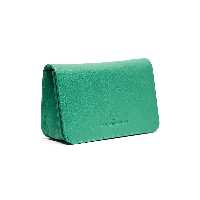 کیف دوشی.چرم طبیعی.افروز فلوتر.کد 51118F.فیروزه ای .خانه چرم تبریز 