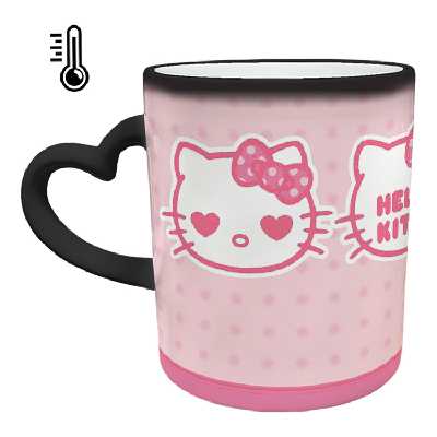 ماگ حرارتی مدل دسته قلبی طرح کیتی کد 29