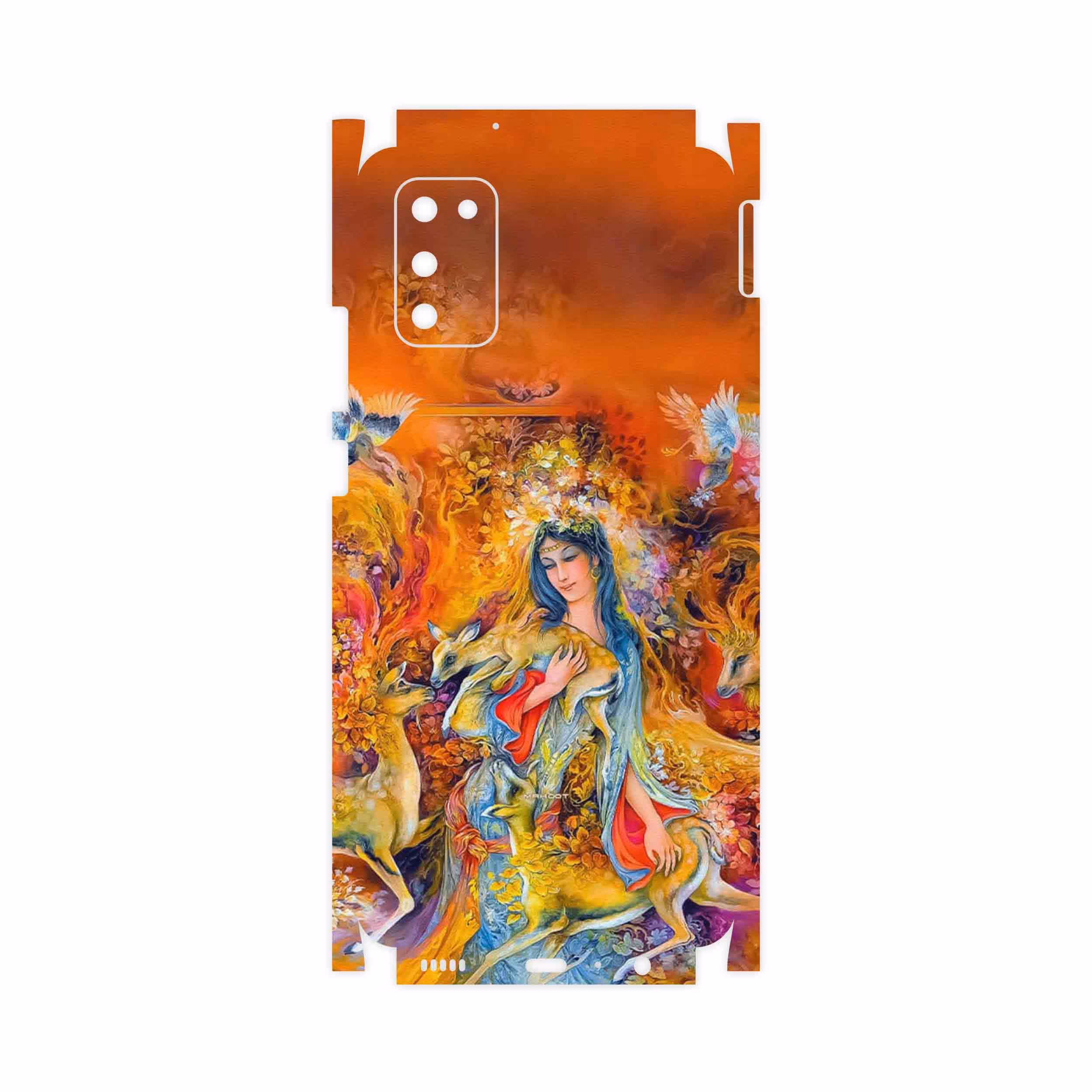 برچسب پوششی ماهوت مدل Persian miniature 2-FullSkin مناسب برای گوشی موبایل سامسونگ Galaxy A02S