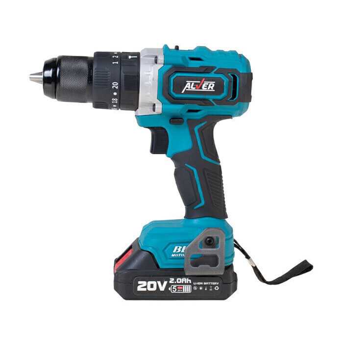 دریل پیچ گوشتی چکشی شارژی براشلس آلور مدل AV-2020