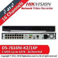 ضبط کننده ویدیویی تحت شبکه NVR هایک ویژن مدل DS-7616NI-K2/16P