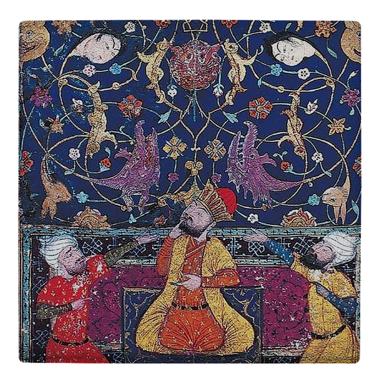  کاشی کارنیلا طرح نگارگری ایرانی کد wk348