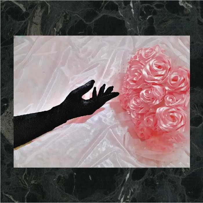 دستکش مخمل مشکی